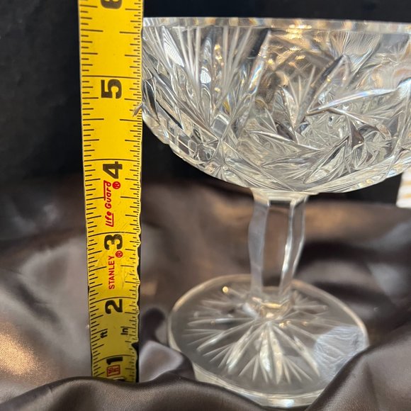 Vintage 1950's Polish Crystal Footed Bowl - Picture 6 of 6